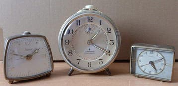 Wekker (3) - Staal - 20ste eeuw - Kavel 3: Horloges