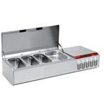 Gekoelde structuur GN 4x1/3, 1x1/9,, met deksel, Verzenden, Nieuw in verpakking, Koelen en Vriezen