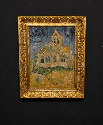 Scuola europea (XX), da Vincent Van Gogh - La chiesa di, Antiek en Kunst