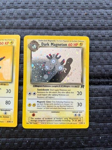 Pokémon - 2 Card - Magneton, Dark Magneton Dark Magneton, Hobby en Vrije tijd, Verzamelkaartspellen | Pokémon, Nieuw