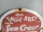 Sun crest frisdrank - Emaille bord - Emaille