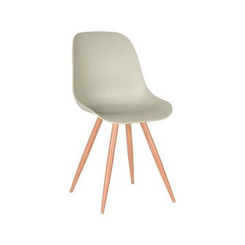 Stoel Rimini | Breeze | Kunststof | Naturel Houtlook Frame, Verzenden
