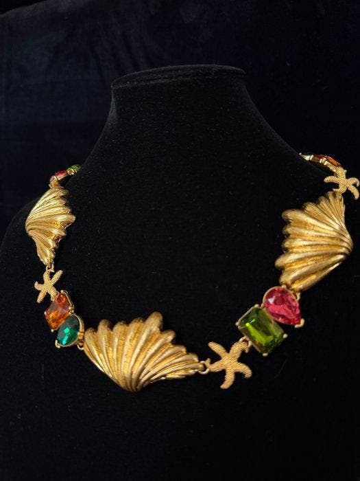 Oscar De La Renta - Vintage ketting met hemelse Art Nouveau, Antiek en Kunst, Curiosa en Brocante