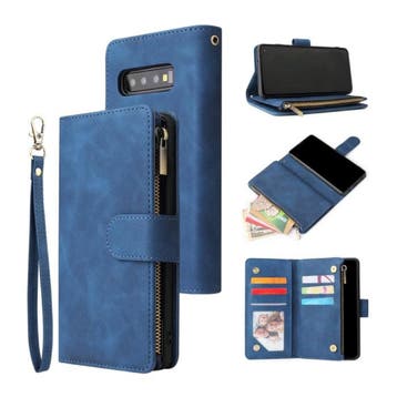 Samsung Galaxy S21 Plus - Leren Wallet Flip Case Cover, Verzenden