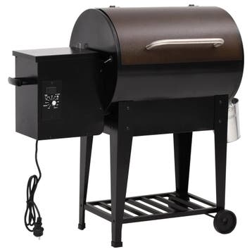 vidaXL Pelletbarbecue met bodemplaat 94 cm ijzer zwart, Verzenden, Nieuw