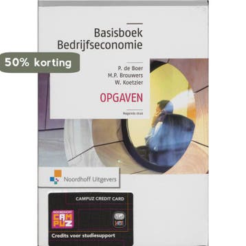 Basisboek Bedrijfseconomie - opgaven 9789001797768, Verzenden, Gelezen, P. de Boer