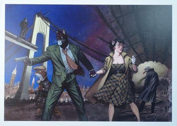 Guarnido, Juanjo - 1 Offset Print - Blacksad - Le pont -, Livres