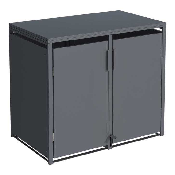 Container berging staal Holten voetpedaal 2 containers, Tuin en Terras, Bergingen en Tuinkasten, Verzenden