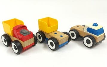 Ikea Lillabo speelgoedauto's van hout en plastic, Kinderen en Baby's, Verzenden, Nieuw