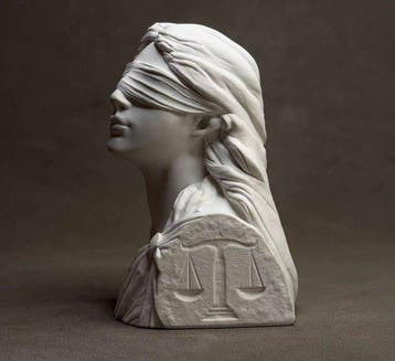 Gips, Standbeeld van Themis Beeld - 12 cm (Zonder, Antiek en Kunst