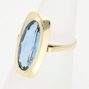 Ring - 14 karaat Geel goud - Spinel, Nieuw