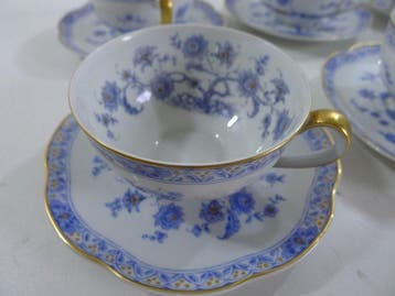 Haviland & Co. Limoges - 6 tasses à thé en Porcelaine, Antiquités & Art