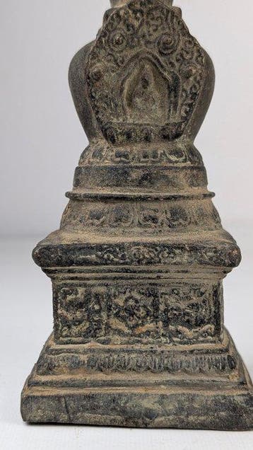 Oud Tibetaans boeddhisme bronzen Boeddha stoepa - Brons -