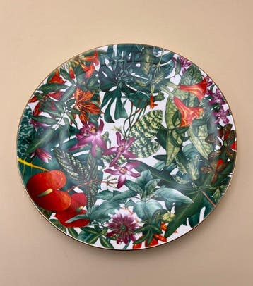 Porcelaine de Limoges - Hermès - Bord - ***Passifolia*** -