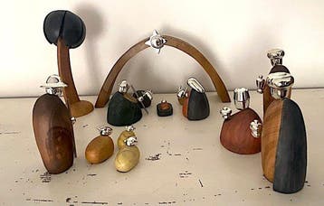 Kerststal - Olive - volledige artistieke set