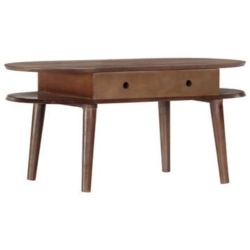 vidaXL Salontafel 100x50x46 cm massief acaciahout, Verzenden, Nieuw
