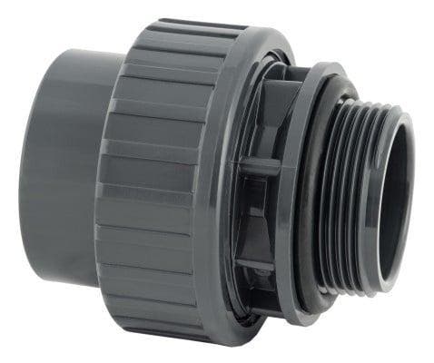 PVC koppeling 50 mm x 1 1/2 lijmmof x buitendraad 10bar, Jardin & Terrasse, Accessoires de piscine, Enlèvement ou Envoi