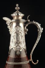 Karaf - .800 zilver, Antiek en Kunst