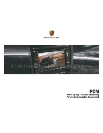 2011 PORSCHE PCM VERKORT INSTRUCTIEBOEKJE NEDERLANDS