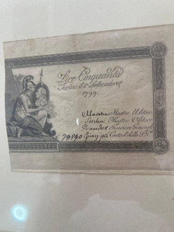 Italië. - 50 Lire 1799 Regie Finanze di Torino - Gavello 22, Postzegels en Munten