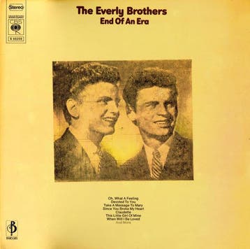Everly Brothers - End Of An Era (LP 1971), Verzenden, Gebruikt