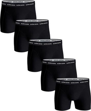 Bjorn Borg Boxers Cotton Stretch 5-Pack Zwart maat L Heren, Verzenden