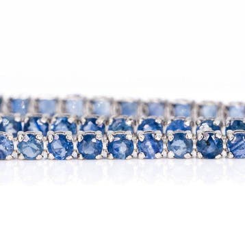 Zonder minimumprijs - Armband - 14 karaat Witgoud - 6.00ct.