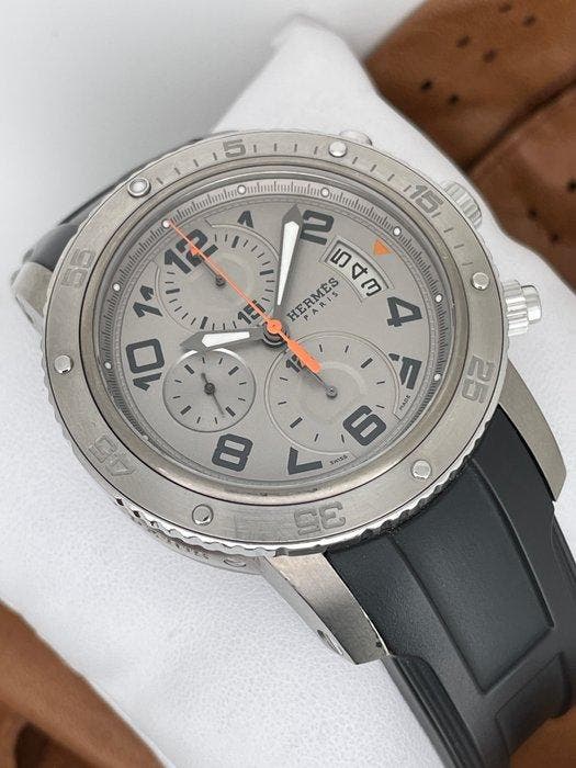 Hermès - Clipper Chronograph Automatic - CP2.941 - Heren -, Bijoux, Sacs & Beauté, Montres | Hommes
