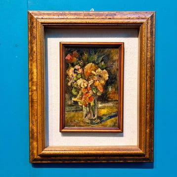 Adolfo Feragutti Visconti (1850-1924) - Vaso di fiori