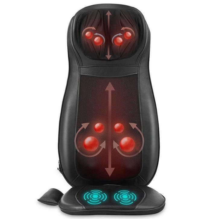 2dekans | Coast Massagestoelhoes Shiatsu Zwart – 78 x 46 x, Sport en Fitness, Massageproducten, Ophalen of Verzenden