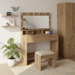 vidaXL Kaptafel met plank Artisan Eiken 100 x 41 x 135 cm, Verzenden, Nieuw