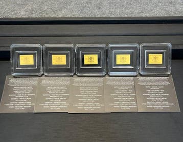 Allemagne. Lot 5 x 1/1000 oz (Sans prix de réserve)