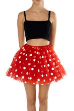 KIMU® Tutu Rood Polkadot Tule Rokje XS S 140 146 152 158 164, Kleding | Dames, Ophalen of Verzenden, Nieuw
