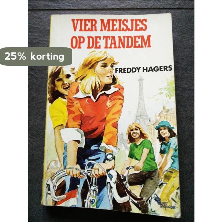 Vier meisjes op de tandem 9789020603026 Hagers, Boeken, Overige Boeken, Gelezen, Verzenden