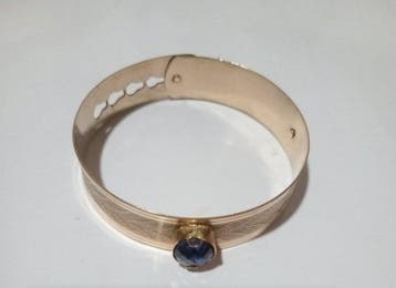 Bracelet - 9 carats Or jaune Saphir