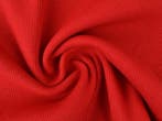 10 meter rib boordstof - rood, Verzenden, 30 tot 120 cm, Katoen, Rood