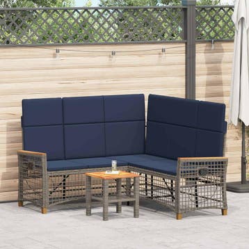 vidaXL Tuin verstelbare bank set 5-Aantal zitplaatsen, Verzenden, Nieuw