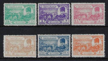 Turkije 1924 - Volledige set van het Verdrag van Lausanne, Gestempeld