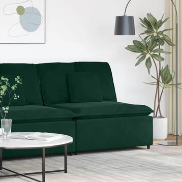 vidaXL Modulaire bank middenmodule met kussens 100 cm, Verzenden, Nieuw