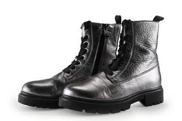 Muyters Veterboots Meisjes in maat 33 Zilver, Verzenden, Jongen of Meisje, Schoenen, Nieuw