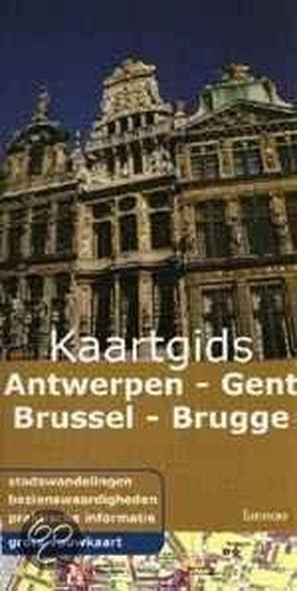 Antwerpen - Gent - Brussel - Brugge / Lannoos kaartgids, Boeken, Reisgidsen, Gelezen, Verzenden