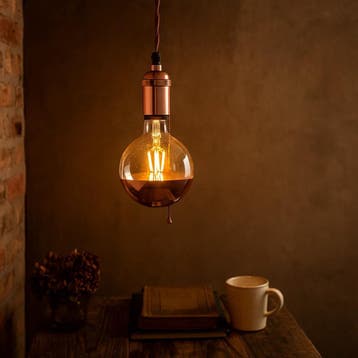 hanglampen Byron antiek koper hanglamp – pendel alumini, Huis en Inrichting, Lampen | Hanglampen, Verzenden, Nieuw
