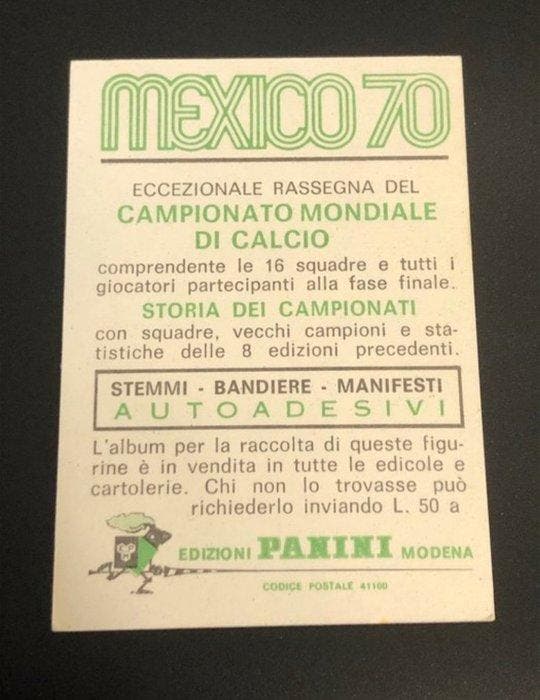 Panini World Cup Mexico 70 - Pelé - Green back Italian, Collections, Autocollants