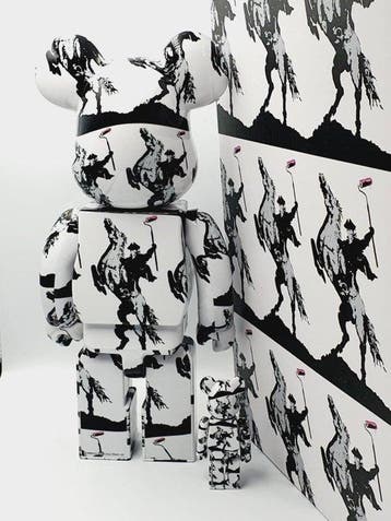 NO RESERVE Medicom Toy x Banksy - Be@rbrick 400% + 100%