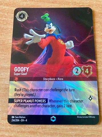 Ravensburger - 1 Card - Disney Lorcana - Goofy 214/204 - EN, Nieuw