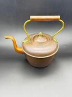 Rare Antique Copper and Brass Tea Kettle - 19th Century -