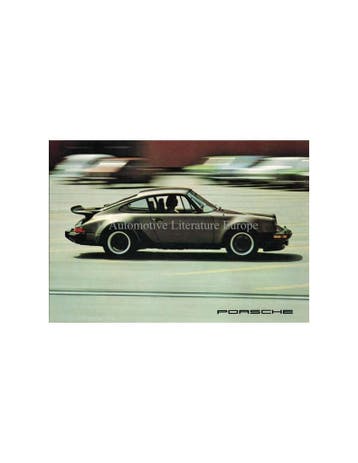 1976 PORSCHE 912E / 911S / TURBO CARRERA BROCHURE ENGELS, Ophalen of Verzenden
