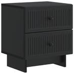 vidaXL Nachtkastje met lade Zwart 43 x 34,5 x 47,5 cm, Verzenden, Nieuw