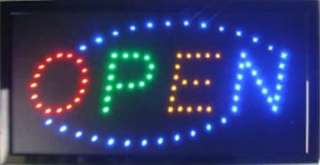OPEN LED bord lamp verlichting lichtbak reclamebord #C1, Verzenden, Nieuw