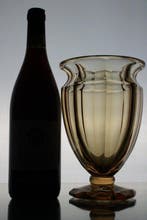 Val Saint Lambert - Vase - Atlantide - Cristal - topaze